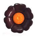 botao infantil flor laranja